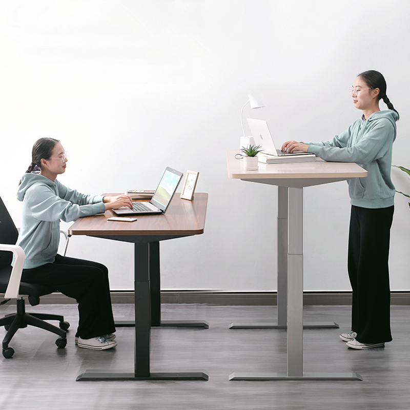Dual Motor 2 Stage Electric Standing Desk / 2 Legs